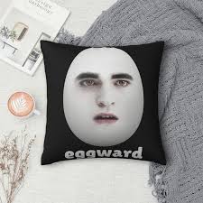 Decorative Pillowcase Twilight Eggward Funny Meme Merch Home Edward Cullen  Pillow Case Cover Square Multi-Size