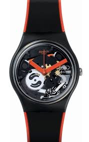 Reloj Swatch Unisex Red Rahmen Gb290 Swatch Frame Gb290 Red Reloj