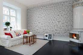 Brick wall interior design in the dining room. 16 Trendy Ideas To Add White Brick Wall In Your Interior Design