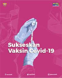 Presiden joko widodo menjadi orang pertama yang disuntik vaksin sinovac, di mana prosesi penyuntikan dilakukan di istana merdeka, jakarta, bersama sejumlah tokoh dan perwakilan unsur masyarakat, rabu (13/1). Sukseskan Vaksinasi Covid 19