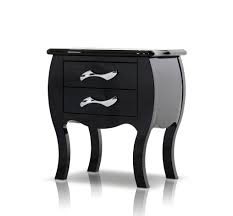 | loft studio bedside tables 2 drawer gold legs side table bedroom furniture blush. Monte Carlo Black Nightstand