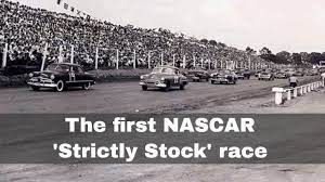 In the seven decades since, strictly stock has been known as grand national and then a series of corporately sponsored cups, from winston to nextel to sprint to, currently, monster. 19 June 1949 The First Nascar Strictly Stock Race Takes Place At Charlotte Speedway Youtube