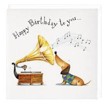 Happy Birthday You Musical Dachshund Greeting Card Buon Compleanno Auguri Di Compleanno Auguri Di Buon Compleanno
