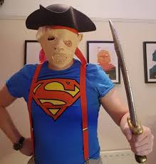He wears a dark ripped vest, a faded oakland raiders shirt, and ripped pants. Sloth Goonies Cosplay Adult Pirate Superman Costume Etsy