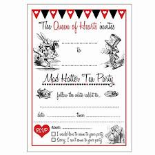 By using a customizable party invitation template, you can create a personalized invite for your special function in a simple, easy, and effective way. Mad Hatters Tea Party Invite Lovely 12 Cool Mad Hatter Tea Party Mad Hatter Tea Party Invitations Alice In Wonderland Invitations Wonderland Party Invitations