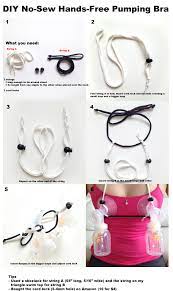 No Sew Hands Free Pumping Bra Hands Free Pumping Bra Pumping Bras Pumping Bra Diy