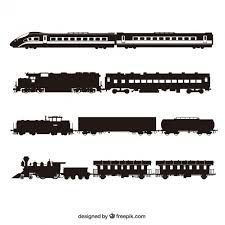 Download Trains Silhouette Collection For Free Train Vector Train Silhouette Train Illustration