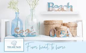 Nursery decor boy ocean, nursery wall art ocean, under the sea nursery, sea themed nursery, gender neutral nursery, ocean, nautical nursery. Amazon Com Tideandtales Coastal Decor Set Of 3 Wooden Signs Beach Ocean And Sea Beach Decor Accent For Beach House Or Seaside Interiors Nautical Theme Beach Decorations For Home Beach