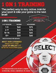 Instructional and recreational leagues offer fall and spring seasons for boys and girls ages five through high school. 1 On 1 Training Pittsburgh Indoor Sports Arena In Cheswick Pa