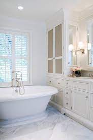 Revival Construction Bathrooms Recessed Lighting Pot Lights Marble Floors Marble Tiled Floor Bathroom Sconces Bathroom Design Bathroom Recessed Lighting
