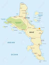 Physical map of seychelles showing major cities, terrain, national parks, rivers, and surrounding countries with international borders and outline maps. Seychelles Mahe Map Royalty Free Cliparts Vectors And Stock Illustration Image 54115837
