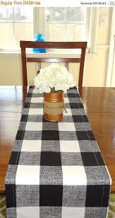 Black And White Checkered Farmhouse Decor Farmhouse Buffalo Plaid Table Runner Black White Plaid Etsy Buffalo Plaid Table Runner Farmhouse Table Runners Dining Table Black