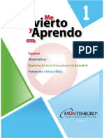 Español, matemáticas, geografía, ciencias naturales, historia, formación cívica y ética. Guia Montenegro Maestro 2do Primaria Aprendizaje Cognicion