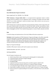 The nonprofit coo job description involves all aspects of organization management. Job Description Fmch Indonesia