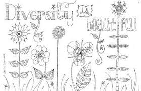 Diversity Is Beautiful Flower Coloring Page Flower Coloring Pages Coloring Pages Beautiful Flowers