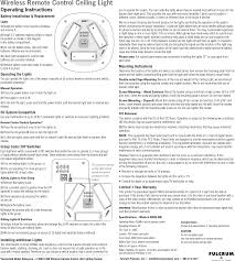 Led ceiling light fitting instructions. Ml25 Wireless Remote Control Led Ceiling Light User Manual Wrc Ceiling Light Instructions Fulcrum Products