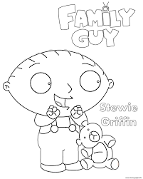 Displaying 7 family guy printable coloring pages for kids and teachers to color online or download. Family Guy Stewie Cartoon Coloring Pages Printable