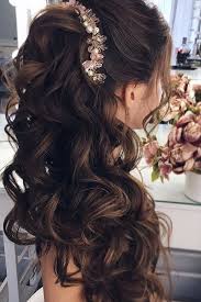 Half up styles with hair accessories. 45 Perfect Half Up Half Down Wedding Hairstyles