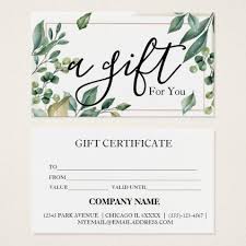 Simple Modern Business Gift Certificate Zazzle Com In 2020 Business Gifts Gift Certificates Holiday Gift Certificates