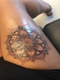 Mandala Thigh Tattoo Mandala Thigh Tattoo Leg Tattoos Thigh Tattoo