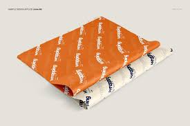 Wrapping Tissue Paper Mockup Set Paper Mockup Tissue Paper Wrapping Stationery Mockup