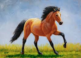 Would it be possible, through texture editing, or modding, to make the buckskin mustang available in story. Buckskin Horse Morning Run Painting By Crista Forest