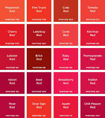 Pantone Colours Pantone Red Pantone Color Chart Pantone