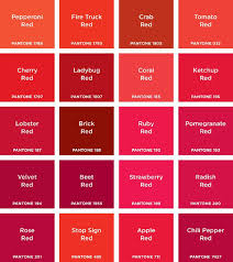 pantone colours in 2019 pantone red pantone color chart