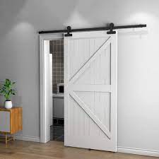 Hanging sliding glass barn door rollers hardware, classical style, popular style from foshan huajian metal products co., ltd. Gwxfht Sliding Door Fitting Set 150 300 Cm T Type Barn Door Suspension Rail Complete Set Of Hardware Accessories Sliding Door Slide Rail Guide Size 200 Cm Single Door Kit Amazon De Diy