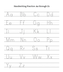 a z uppercase lowercase letter tracing worksheets playing