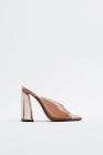 VINYL MULES WITH METHACRYLATE HEEL Zara
