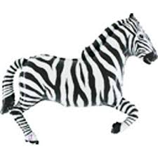 amazon com oaktree betallic 43 inch zebra shaped balloon