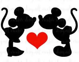 Svg De Beso De Mickey Minnie Minnie Mickey Amor Svg Minnie Y Mickey Svg Amor Svg Silueta Cri Mickey And Minnie Kissing Mickey Mouse Silhouette Mickey Love