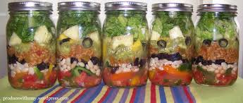 Image result for salad in a mason jar