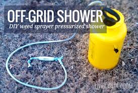 Spray around building foundations where pests are active and may find entrance. Off Grid Shower Diy Weed Sprayer Shower Livin Lightly