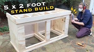 Building An Aquarium Stand 5 X2 X2 Part Two Aquarium Stand Fish Tank Stand Fish Tank Cabinets
