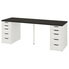 Linnmon Alex Table Black Brown White 78 3 4x23 5 8 Ikea Ikea Linnmon Table Top Ikea Table
