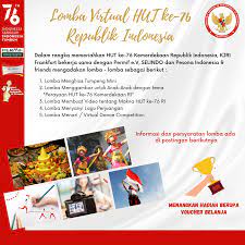 Ketentuan lomba mewarnai, sbb : Lomba Virtual Hut Ke 76 Republik Indonesia