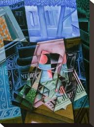 Spanish painter, illustrator, and sculptor. Still Life Before An Open Window Place Ravignan 1915 Stretched Canvas Print Juan Gris Art Com In 2021 Open Window Top Paintings Stretched Canvas Prints