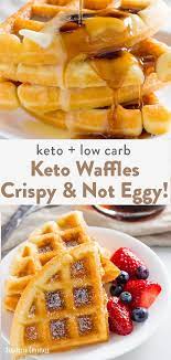 These Are The Best Keto Waffles On The Internet They Are Fluffy Crispy And Do Not Taste Low Carb Recipes Dessert Keto Recipes Easy Low Carb Breakfast Recipes