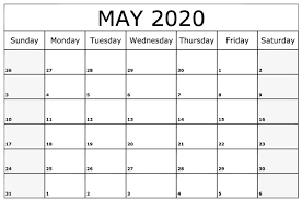 Editable Blank Calendar Template May 2020 May 2020 May2020 Maycalendar May2020calendar Editable Calendar June Calendar Printable August Calendar