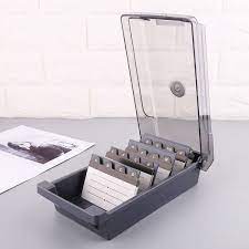 Maxgear business card organizer business card holder book, portable business card binder file sleeve storage, business card holders, name card holder for men & women, capacity: Large Capacity Splitter Index Tabs Business Card Holder Name Card Storage Box Organizer Case Gin Wish