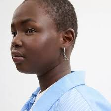 Coach Sterling Silver Skeletal Rexy Huggie Earring