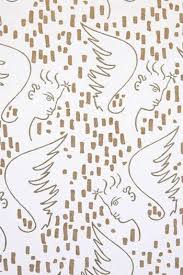 Lelievre Paris Collection Papiers Peints En Hommage A Jean Cocteau En 2020 Papier Peint Illustration Au Crayon Dessin De Visages