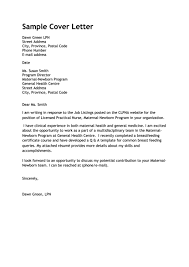 Looking for licensed practical nurse lpn cover letter examples for? Sample Cover Letter Printable Pdf Download