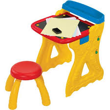 Crayola Play N Fold 2 In 1 Art Studio Easel Desk With Stool Storage Walmart Com Studio Easels Art Studio Art Desk