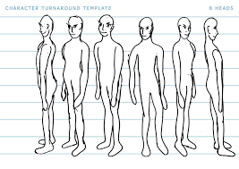 Then, draw a vertical line through the. The Helpful Art Teacher Developing Your Own Cartoon Characters How To Create A Turnaround