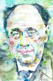 EUGENE IONESCO Watercolor Portrait