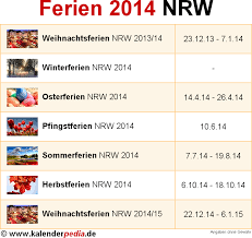 Denn es kommt aufs bundesland an. Ferien Nordrhein Westfalen Nrw 2014 Ubersicht Der Ferientermine