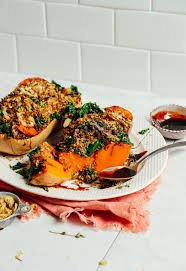 Roasted Stuffed Butternut Squash Minimalist Baker Recipes